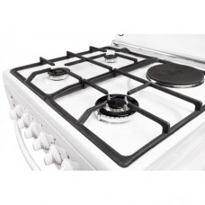 Комбинированная плита ГРЕТА 600-ГЭ-00(Ч) четырехконфорочная с чугунной решеткой белая